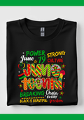 Juneteenth power short sleeve t-shirt