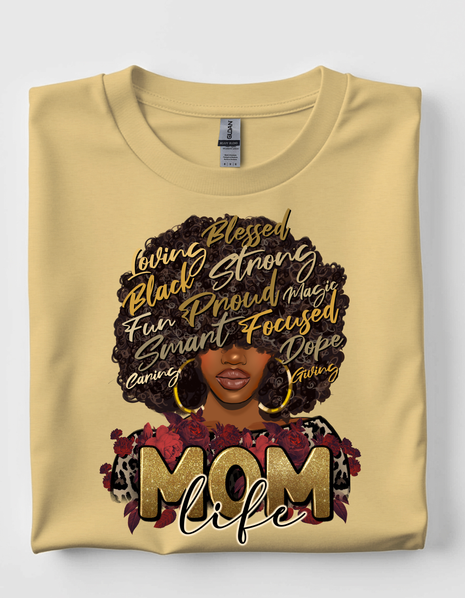 Afro Mom short sleeve tee