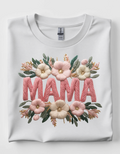 Mama Faux Embroidery short sleeve tee