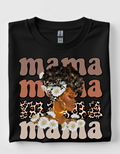 High Afro Scarf Mama short sleeve tee