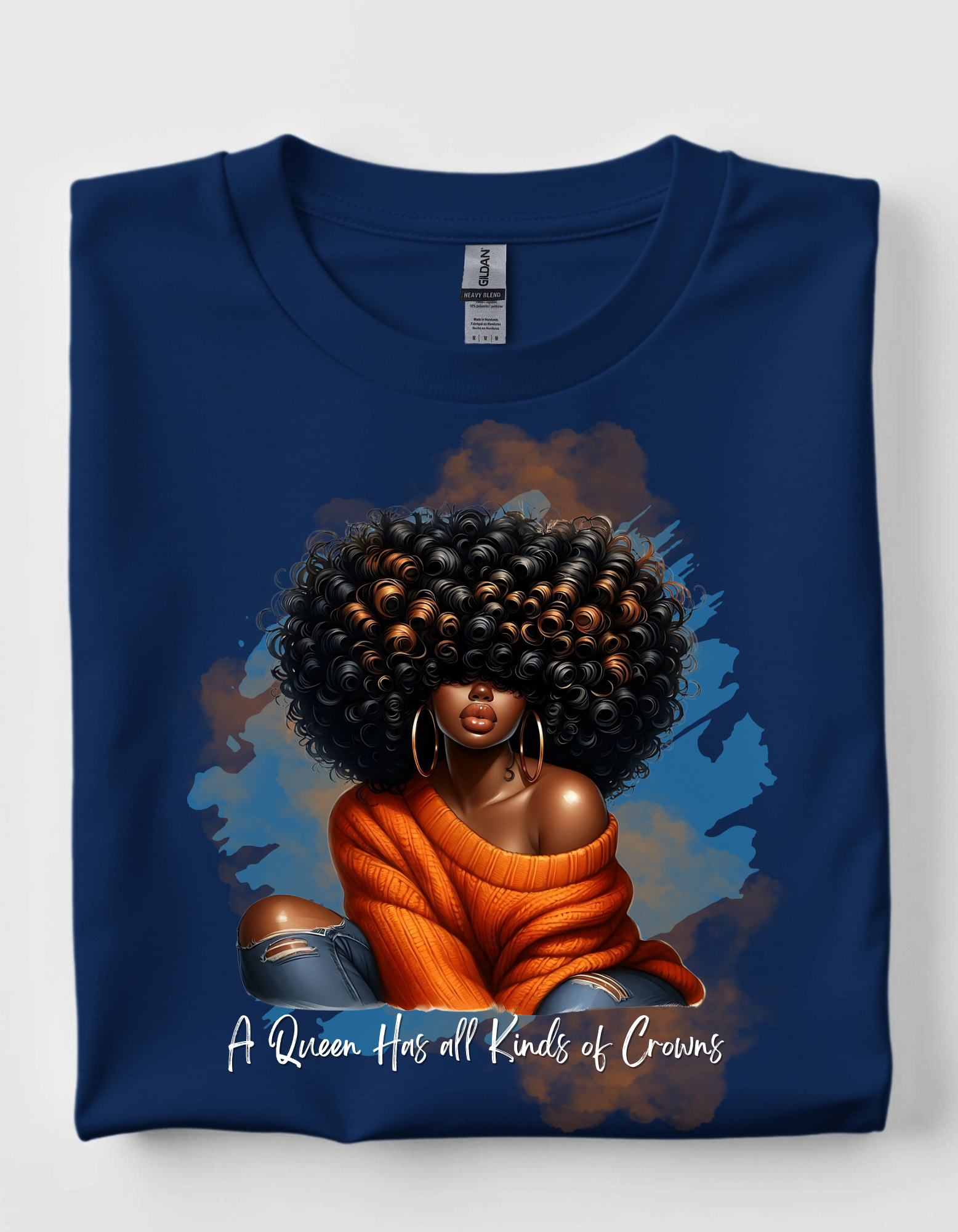 A Queen's Crown Tee orange